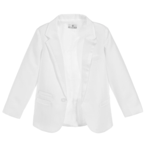 Boys 5 Piece White Tuxedo Suit - Image 4