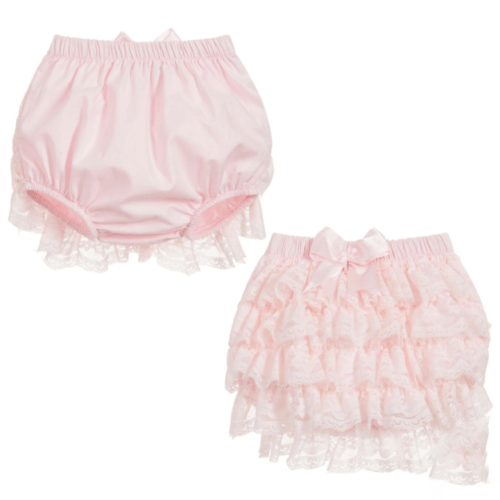 Pink Frilly Cotton Knickers | Girls Frilly Pants | Freckles