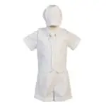 White Waistcoat Christening Suit