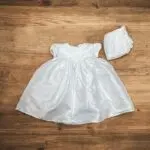 Petite White Christening Dress