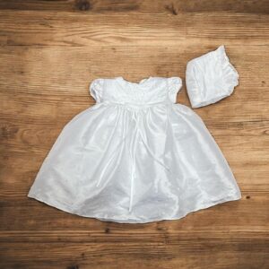 Petite White Christening Dress