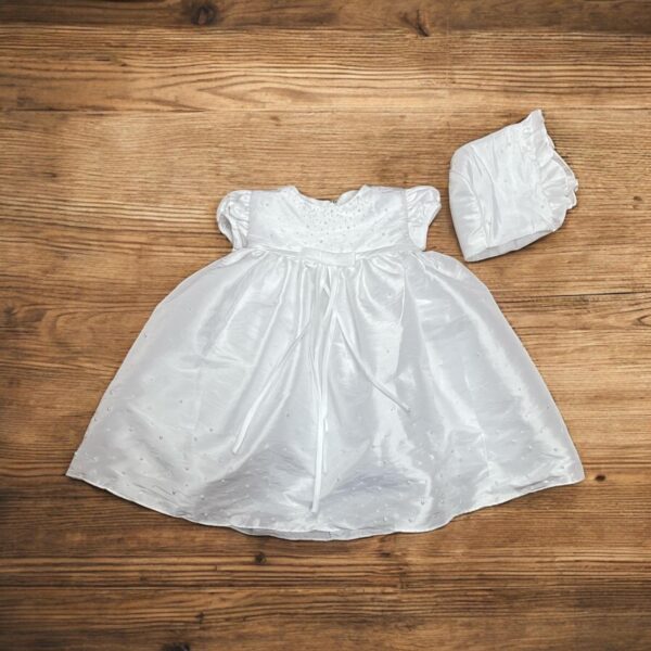 Petite White Christening Dress