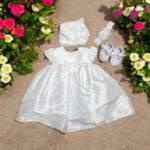 Girls White Christening Dress Bundle