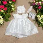 Girls White Christening Dress Bundle