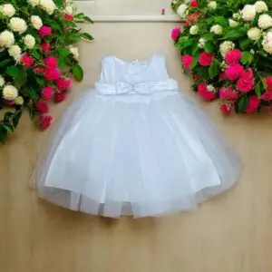 Girls White Christening Dress