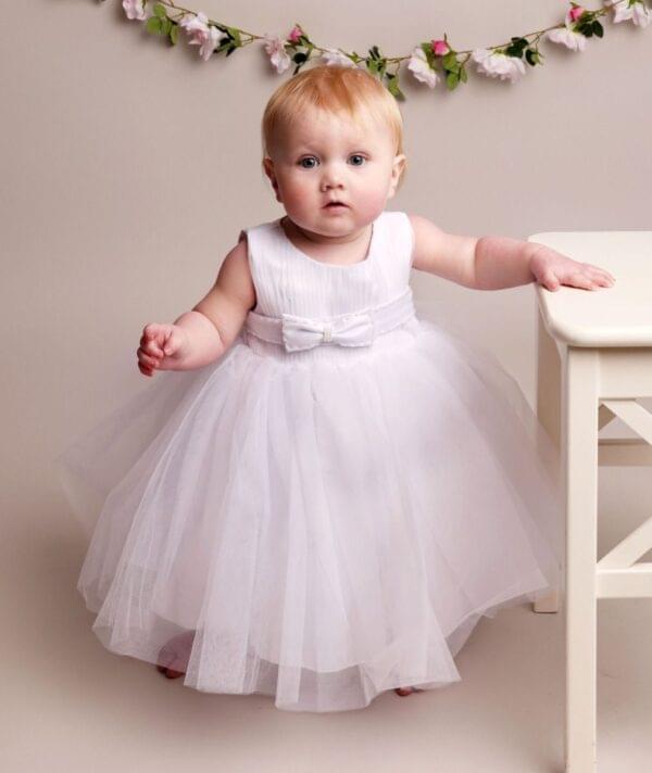 Girls White Christening Dress