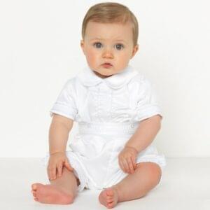 White Brace Christening Outfit