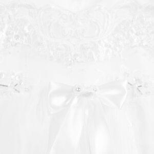 White Ceremony Gown & Bonnet