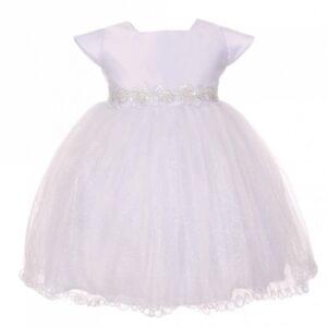 Shimmering Skirt Dress & Tulle Overlay