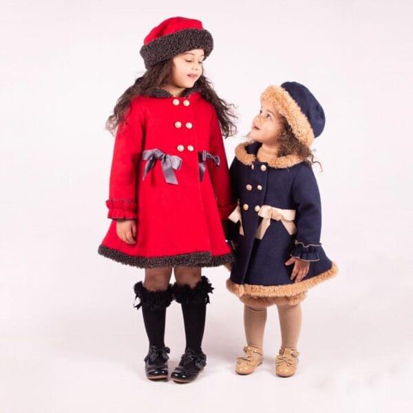 Girls Winter Hat & Coat Set