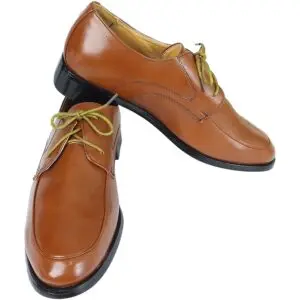 Brown Patent Lace-Up Formal Shoes