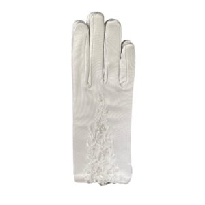 White Floral Vine Gloves