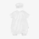 Baby Boys White Ceremony Shorts Set