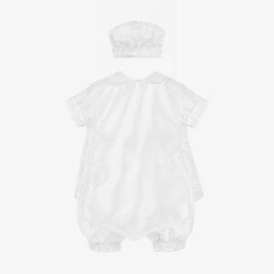 Baby Boys White Ceremony Shorts Set