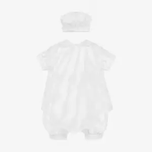 Baby Boys White Ceremony Shorts Set