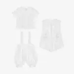 Baby Boys White Ceremony Shorts Set