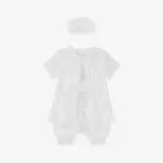 Boys White Ceremony Babysuit Set