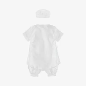 Boys White Ceremony Babysuit Set