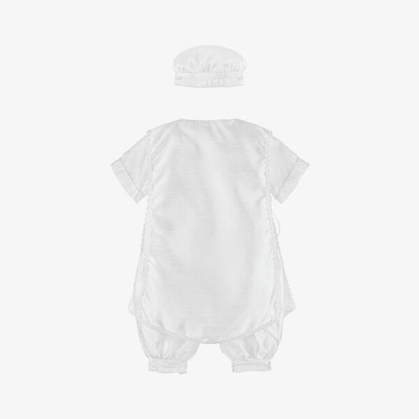 Boys White Ceremony Babysuit Set