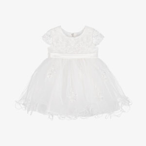 Floral Lace Christening Dress