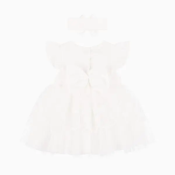 Baby Girls Ivory Tulle Dress Set