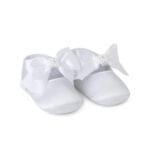 Baby Girls White Satin Shoes