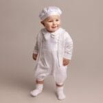 White Romper & Jacket Christening Set